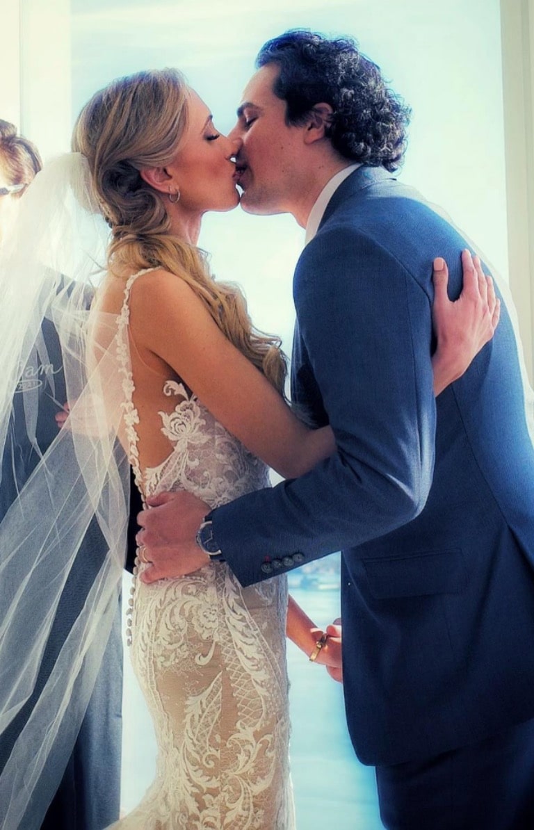 Cameron Friscia and Kat Timpf wedding photo