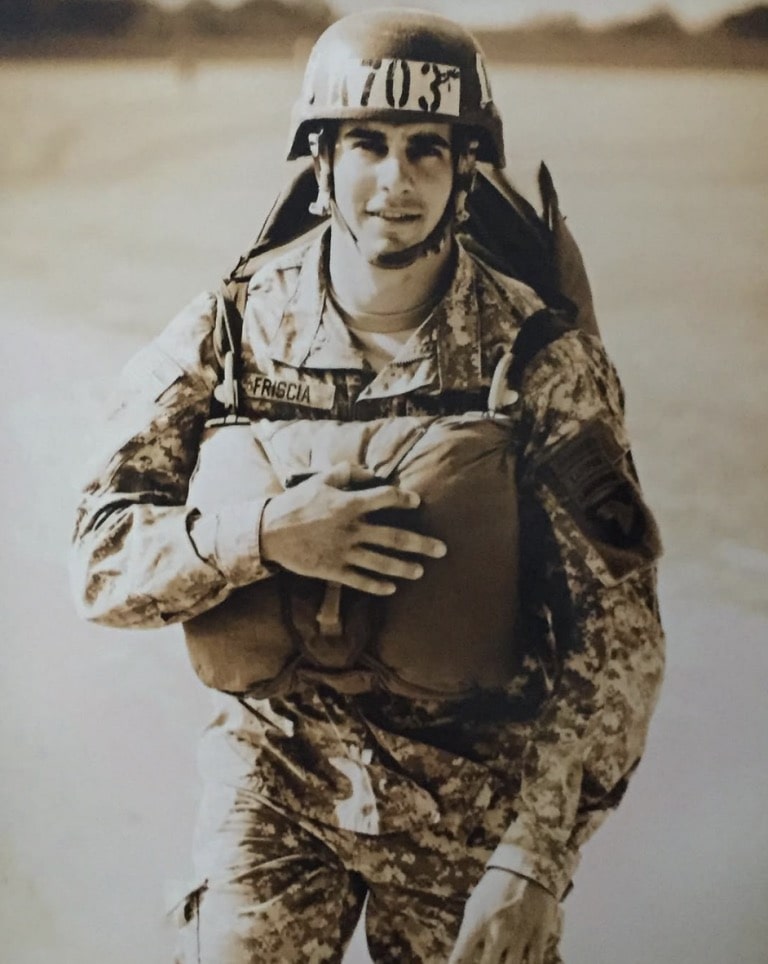 Cameron Friscia's military service photo