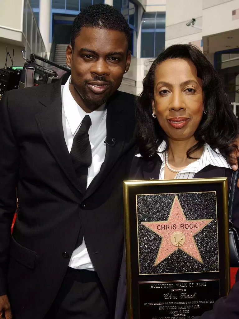 Rosalie Rock and her son Chris Rock