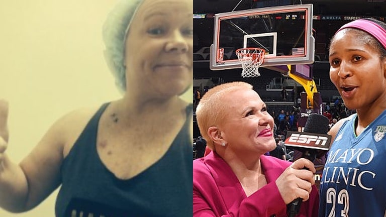 Holly fights cancer, with short hair
